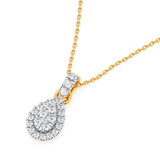 Photo of Care 1/8 CT. T.W. Lab Grown Diamond Pendant 10K Yellow Gold [CP1913Y]