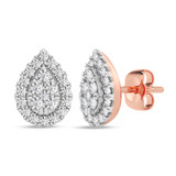 Photo of Care 1/4 Carat T.W. Lab Grown Diamond Earring 10K Rose Gold [CE1913R]