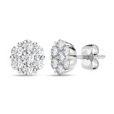 Photo of Carey 1/2 CT. T.W. Lab Grown Diamond Earring 14K White Gold [CE1911W]