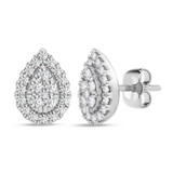 Photo of Care 1/4 Carat T.W. Lab Grown Diamond Earring 10K White Gold [CE1913W]