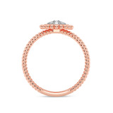 Photo of Carmel 1/5 ct tw. Lab Grown Diamond Pear Cluster Engagement Ring 14K Rose Gold [BT1914RE-C000]