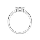 Photo of Carey 3/8 ct tw. Lab Grown Diamond Round Cluster Engagement Ring 14K White Gold [BT1911WE-C000]