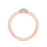 Photo of Care 1/5 ct tw. Lab Grown Diamond Pear Cluster Engagement Ring 14K Rose Gold [BT1913RE-C000]