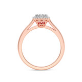Photo of Brooks 1/5 ct tw. Lab Grown Diamond Cushion Cluster Engagement Ring 10K Rose Gold [BT1910RE-C000]