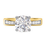 Photo of Clari 2 1/4 ct tw. Lab Grown Diamond Round Solitaire Engagement Ring 10K Yellow Gold [BT1658YE-L195]