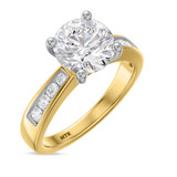 Photo of Clari 2 1/4 ct tw. Lab Grown Diamond Round Solitaire Engagement Ring 10K Yellow Gold [BT1658YE-L195]