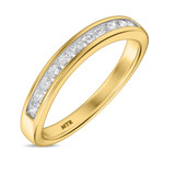 Photo of Clari 7/8 ct tw. Lab Grown Diamond Wedding Band Set 14K Yellow Gold [BT1658YL]