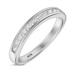 Photo of Clari 7/8 ct tw. Lab Grown Diamond Wedding Band Set 14K White Gold [BT1658WL]