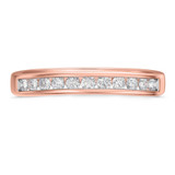 Photo of Clari 2/3 ct tw. Lab Grown Diamond Same Sex Ladies Band Set 14K Rose Gold [BT1658RL]