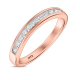 Photo of Clari 7/8 ct tw. Lab Grown Diamond Wedding Band Set 10K Rose Gold [BT1658RL]