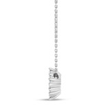 Photo of Cloey 3/4 ct tw. Lab Grown Princess Cluster Pendant Set 14K White Gold [CP1915W]