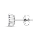 Photo of Cloey 3/4 ct tw. Lab Grown Princess Cluster Pendant Set 10K White Gold [CE1915W]