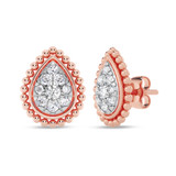 Photo of Carmel 3/4 ct tw. Lab Grown Pear Cluster Ring Set 10K Rose Gold [CE1914R]
