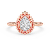 Photo of Carmel 3/4 ct tw. Lab Grown Pear Cluster Ring Set 10K Rose Gold [BT1914RE-C000]
