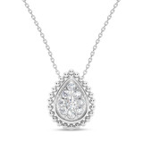 Photo of Carmel 3/4 ct tw. Lab Grown Pear Cluster Ring Set 14K White Gold [CP1914W]
