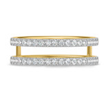 Photo of Darlene 1 ct tw. Lab Grown Diamond Wedding Band Set 14K Yellow Gold [BT1663YL]