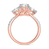 Photo of Darlene 2 ct tw. Lab Grown Diamond Round Solitaire Engagement Ring 14K Rose Gold [BT1663RE-L095]