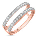 Photo of Darlene 1 ct tw. Lab Grown Diamond Wedding Band Set 14K Rose Gold [BT1663RL]