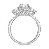 Photo of Darlene 2 1/2 ct tw. Lab Grown Diamond Round Solitaire Bridal Set 10K White Gold [BT1663WE-L095]