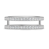 Photo of Darlene 1 ct tw. Lab Grown Diamond Same Sex Ladies Band Set 10K White Gold [BT1663WL]