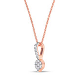 Photo of Berk 1/20 Carat T.W. Lab Grown Diamond Pendant 10K Rose Gold [CP1896R]