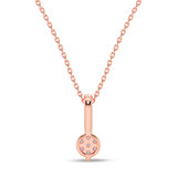 Photo of Berk 1/20 Carat T.W. Lab Grown Diamond Pendant 10K Rose Gold [CP1896R]