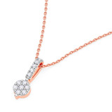 Photo of Berk 1/20 Carat T.W. Lab Grown Diamond Pendant 10K Rose Gold [CP1896R]