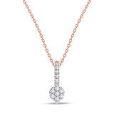 Photo of Berk 1/20 Carat T.W. Lab Grown Diamond Pendant 14K Rose Gold [CP1896R]