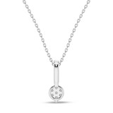 Photo of Berk 1/20 CT. T.W. Lab Grown Diamond Pendant 10K White Gold [CP1896W]