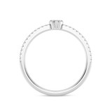 Photo of Berk 1/10 ct tw. Lab Grown Diamond Round Cluster Engagement Ring 14K White Gold [BT1896WE-C000]