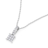 Photo of Cleva 1/15 Carat T.W. Lab Grown Diamond Pendant 14K White Gold [CP1898W]