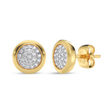 Photo of Cary 1/10 Carat T.W. Lab Grown Diamond Earring 10K Yellow Gold [CE1912Y]