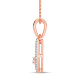 Photo of Ava 1/10 Carat T.W. Lab Grown Diamond Pendant 10K Rose Gold [CP1904R]