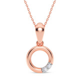 Photo of Amelia 1/20 CT. T.W. Lab Grown Diamond Pendant 14K Rose Gold [CP1902R]