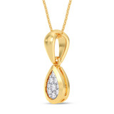 Photo of Beatrix 1/7 Carat T.W. Lab Grown Diamond Pendant 14K Yellow Gold [CP1905Y]