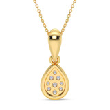 Photo of Beatrix 1/7 Carat T.W. Lab Grown Diamond Pendant 14K Yellow Gold [CP1905Y]