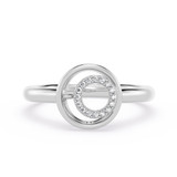 Photo of Bertha 1/20 ct tw. Lab Grown Diamond Oval Cluster Engagement Ring 14K White Gold [BT1906WE-C000]