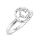 Photo of Bertha 1/20 ct tw. Lab Grown Diamond Oval Cluster Engagement Ring 14K White Gold [BT1906WE-C000]