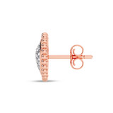 Photo of Brooke 1/8 Carat T.W. Lab Grown Diamond Earring 10K Rose Gold [CE1909R]