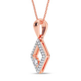 Photo of Ava 1/10 Carat T.W. Lab Grown Diamond Pendant 14K Rose Gold [CP1904R]