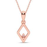 Photo of Ava 1/10 Carat T.W. Lab Grown Diamond Pendant 14K Rose Gold [CP1904R]