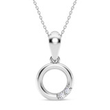 Photo of Amelia 1/20 CT. T.W. Lab Grown Diamond Pendant 10K White Gold [CP1902W]