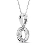 Photo of Amelia 1/20 CT. T.W. Lab Grown Diamond Pendant 10K White Gold [CP1902W]