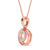 Photo of Bertha 1/20 Carat T.W. Lab Grown Diamond Pendant 10K Rose Gold [CP1906R]