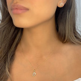 Photo of Bertha 1/20 Carat T.W. Lab Grown Diamond Pendant 10K Rose Gold [CP1906R]