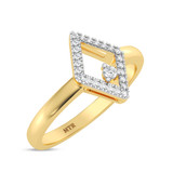 Photo of Ava 1/10 ct tw. Lab Grown Diamond Kite Cluster Engagement Ring 14K Yellow Gold [BT1904YE-C000]