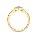 Photo of Ava 1/10 ct tw. Lab Grown Diamond Kite Cluster Engagement Ring 14K Yellow Gold [BT1904YE-C000]