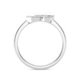 Photo of Tiara 1/15 ct tw. Lab Grown Diamond Hexagon Cluster Engagement Ring 10K White Gold [BT1899WE-C000]