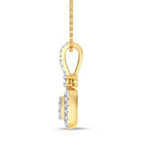 Photo of Agatha 1/5 CT. T.W. Lab Grown Diamond Pendant 10K Yellow Gold [CP1900Y]