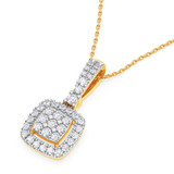 Photo of Agatha 1/5 CT. T.W. Lab Grown Diamond Pendant 10K Yellow Gold [CP1900Y]